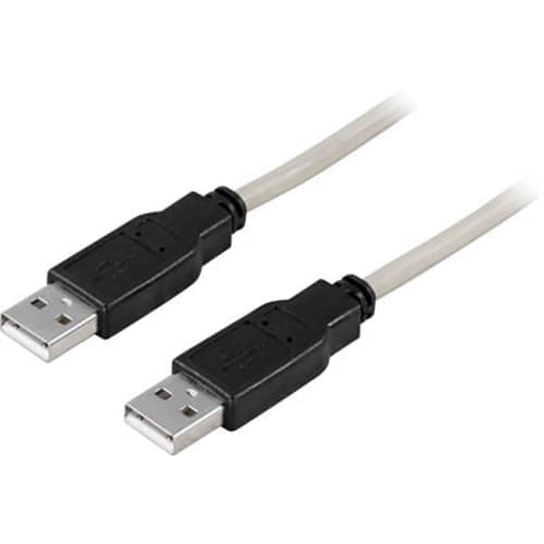 Deltaco Usb 2.0 Type A-a Male-male 1.0m 1m Usb-a Usb-a Harmaa – Deltaco