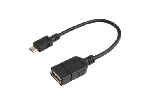 Prokord Usb Sovitin Usb-a Micro Usb-b Musta – Prokord