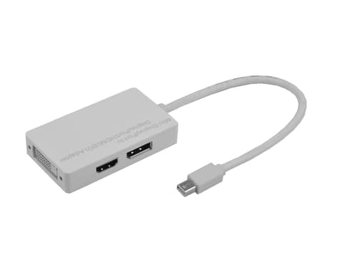 Prokord Videoliitin 0.2m Mini Displayport Displayport, Dvi-d, Hdmi Valkoinen – Prokord