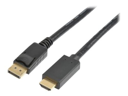 Prokord Displayport Hdmi 3m Musta - Kultapinnoite 3m Displayport Hdmi Musta – Prokord