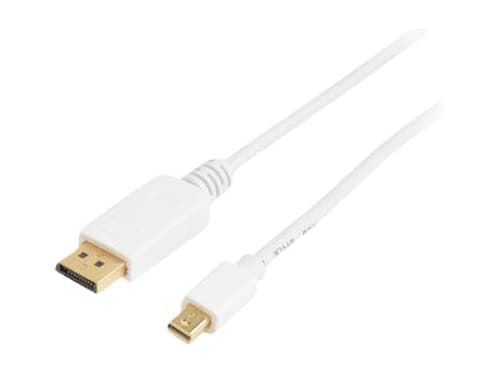 Prokord Displayport -kaapeli 2m Displayport Mini Displayport Valkoinen – Prokord
