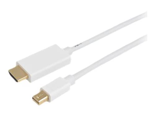 Prokord Hdmi-kaapeli 1m Mini Displayport Hdmi Valkoinen – Prokord