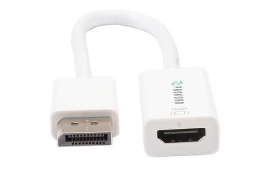 Prokord Adapter Displayport To Hdmi 4k 0.15m Displayport Hdmi Valkoinen – Prokord
