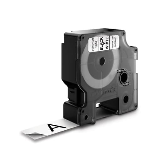 Dymo Tape D1 12mm Musta/valkoinen Joustava – Dymo