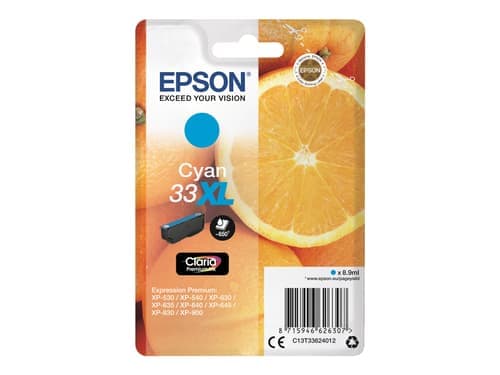 Epson Muste Syaani Claria Premium 33xl - Xp-530 – Epson