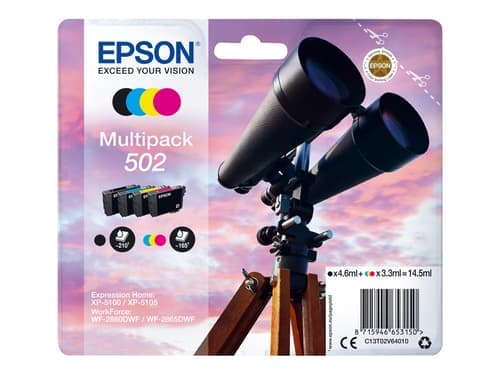 Epson Muste Monipakkaus (bk/c/m/y) 502 - Xp-5100/5105/wf-2860 – Epson