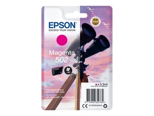 Epson Muste Magenta 502 - Xp-5100/5105/wf-2860/2865 – Epson