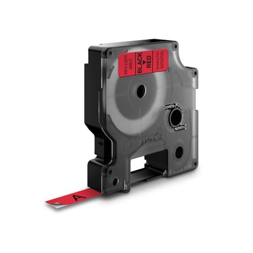 Dymo Tape D1 9mm Musta/punainen – Dymo