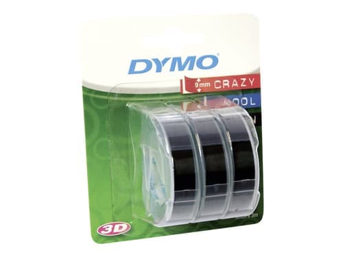 Dymo Embosser Tape 9mm X 3m Black 3pcs – Dymo
