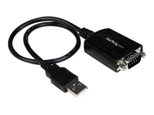 Startech 1 Ft Usb To Rs232 Serial Db9 Adapter Cable With Com Retention – Startech