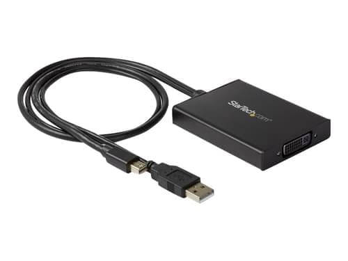 Startech Mini Displayport To Dvi Dual-link Active Adapter 0.358m Mini Displayport, Usb-a Dvi-i Musta – Startech