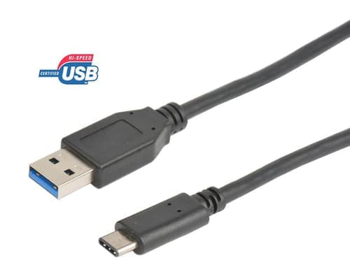 Prokord Usb-cable Lszh 2m Usb-a Usb-c Musta – Prokord