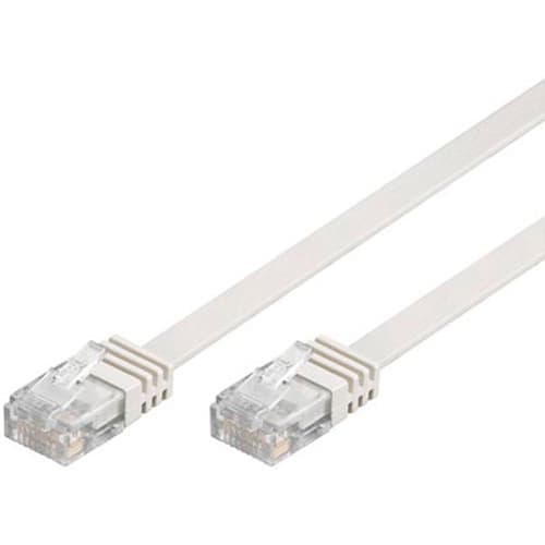 Deltaco Tp-61v-fl Rj-45 Cat 6 1m Valkoinen – Deltaco