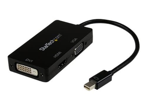 Startech Mini Displayport To Vga / Dvi / Hdmi Adapter Videomuunnin 0.15m Mini Displayport Dvi-d, Vga, Hdmi Musta – Startech