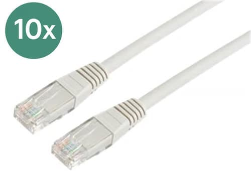 Prokord Patchcable Lszh 10-pack Rj-45 Cat 6 1m Harmaa – Prokord