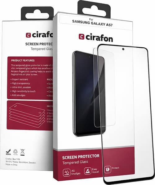 Cirafon Recycled Ultra-wide (double Tempered) Näytönsuoja Samsung Galaxy A57 – Cirafon