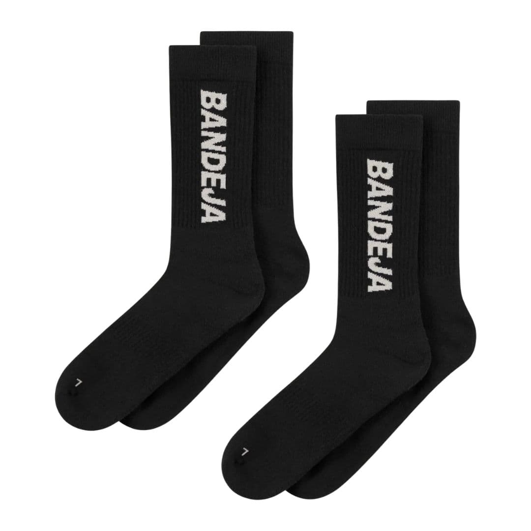 Cuera Bandeja Padel Socks 2-Pack Black – Cuera