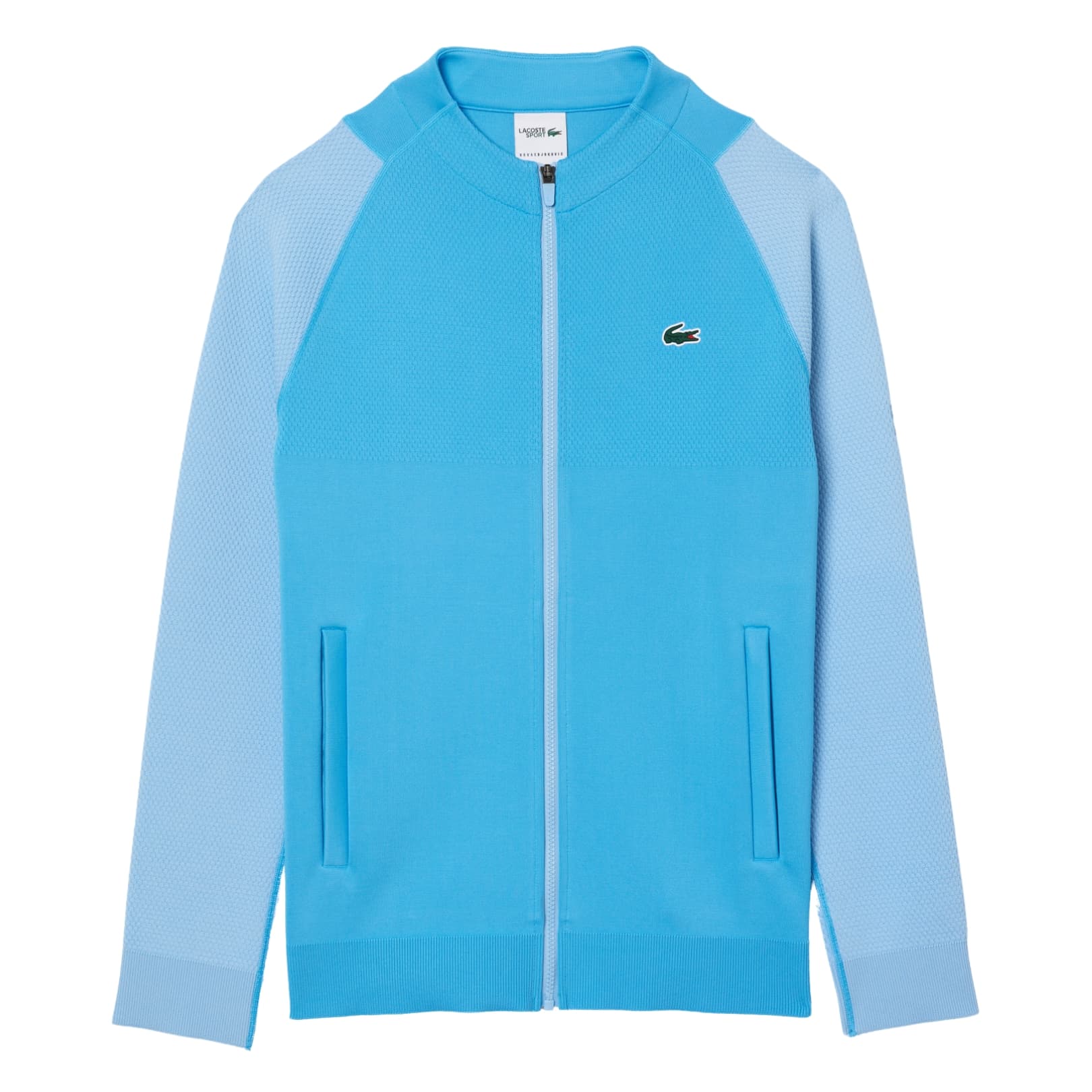 Lacoste Tennis x Novak Djokovic Jacquard Jacket Blue – Lacoste