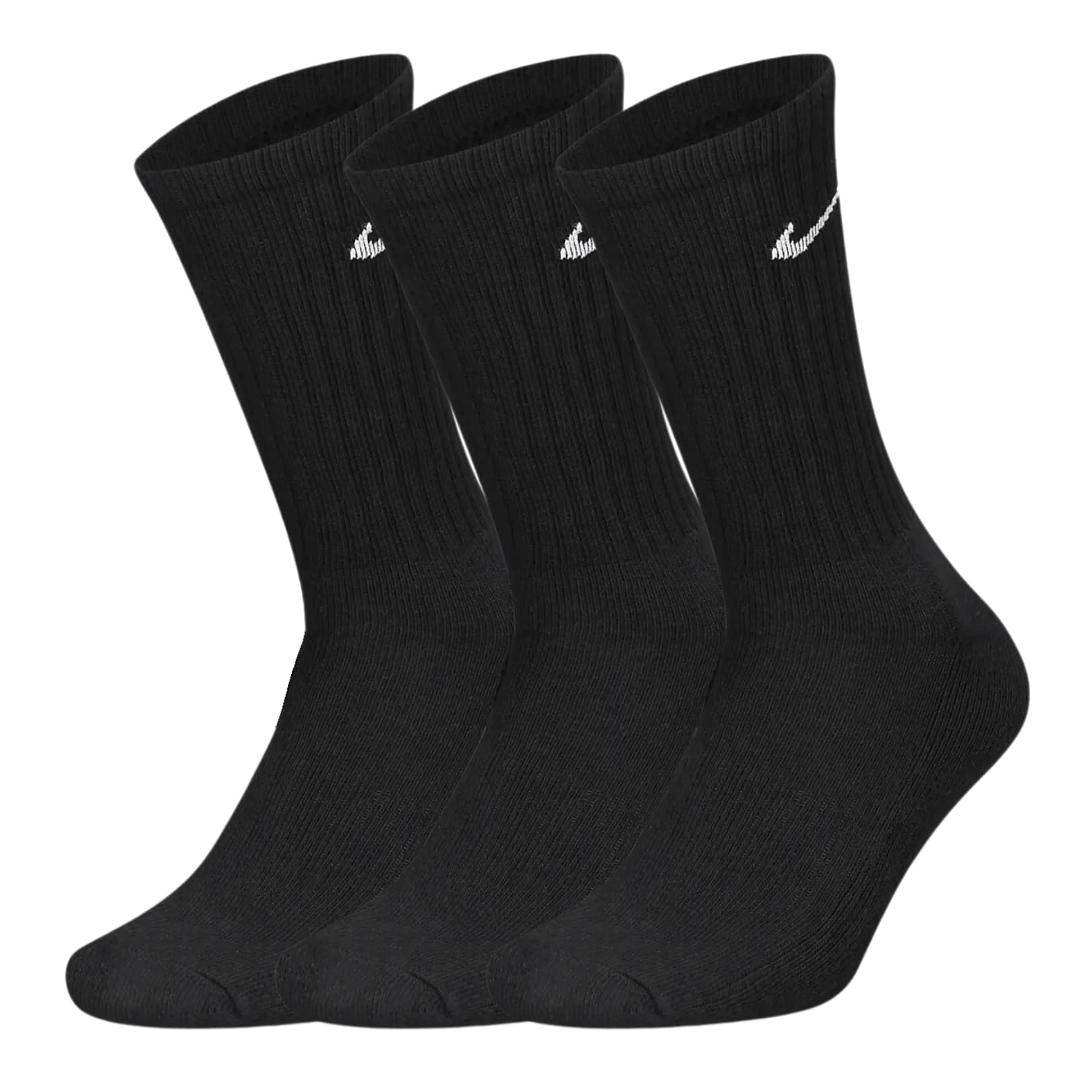Nike Cushioned Training Crew Socks 3-Pack Black – Nike