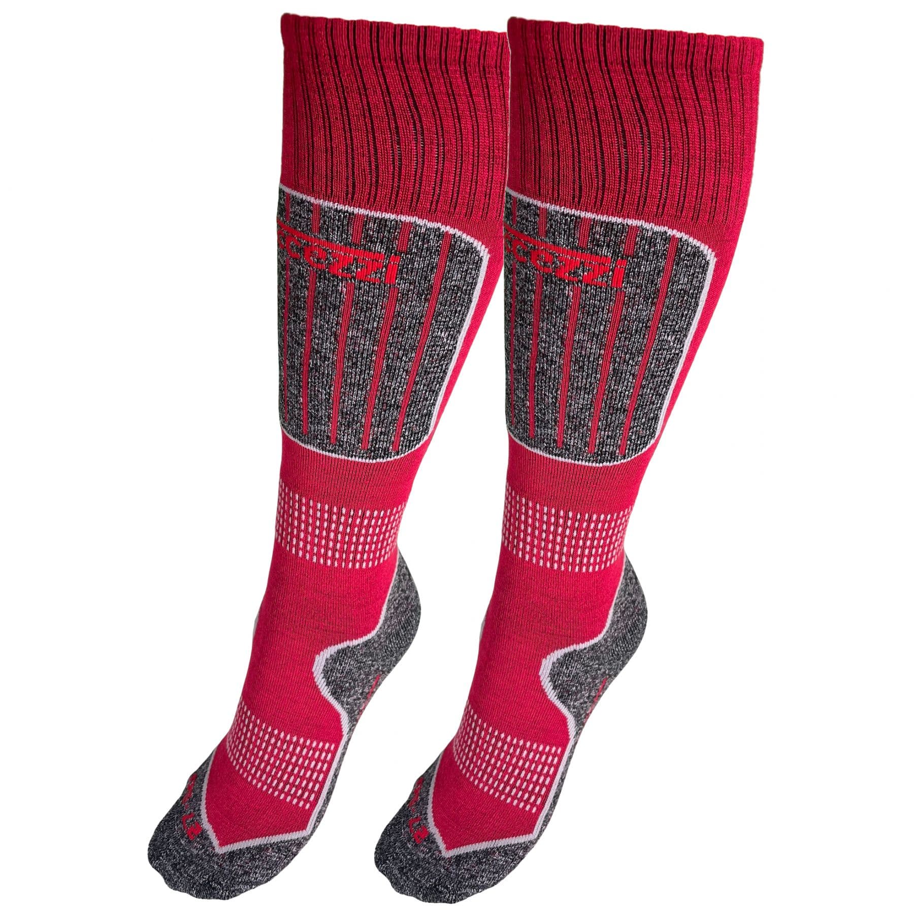 Accezzi Merino 20, hiihtosukat, 2 paria, juniori, punainen – Accezzi