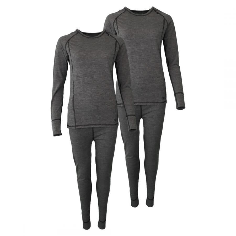 Accezzi Merino, hiihtoalusvaatteet, nainen, harmaa, 2 sarjaa – Accezzi