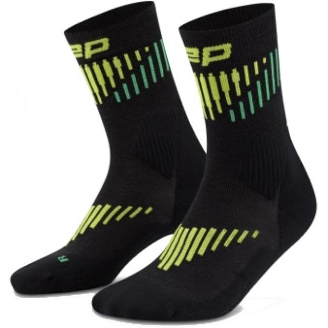 CEP Core Run Merino Socks Mid Cut 3.0, juoksuasusukat, naisten, musta – CEP