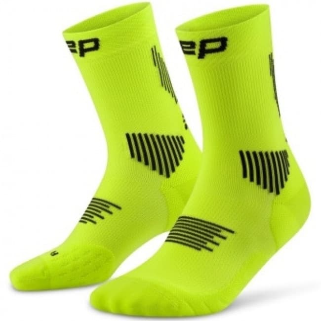 CEP Core Run Socks Mid Cut 5.0, juoksusukat, nainen, lime – CEP