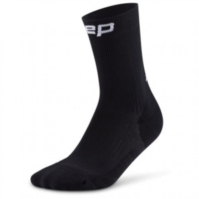 CEP Core Run Socks Mid Cut 5.0, juoksusukat, nainen, musta – CEP