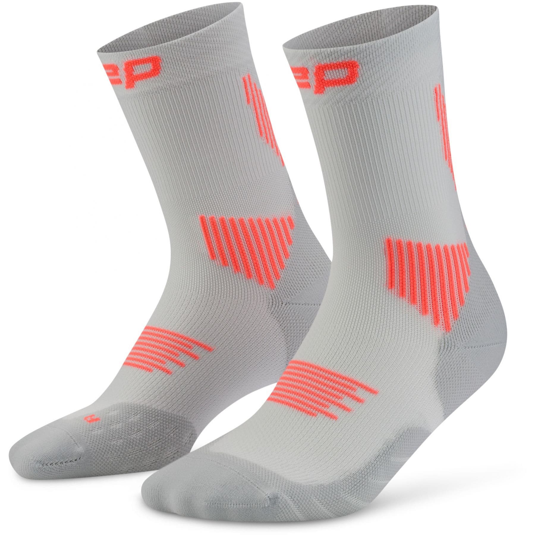 CEP Core Run Socks Mid Cut 5.0, miesten juoksusukat, harmaa – CEP