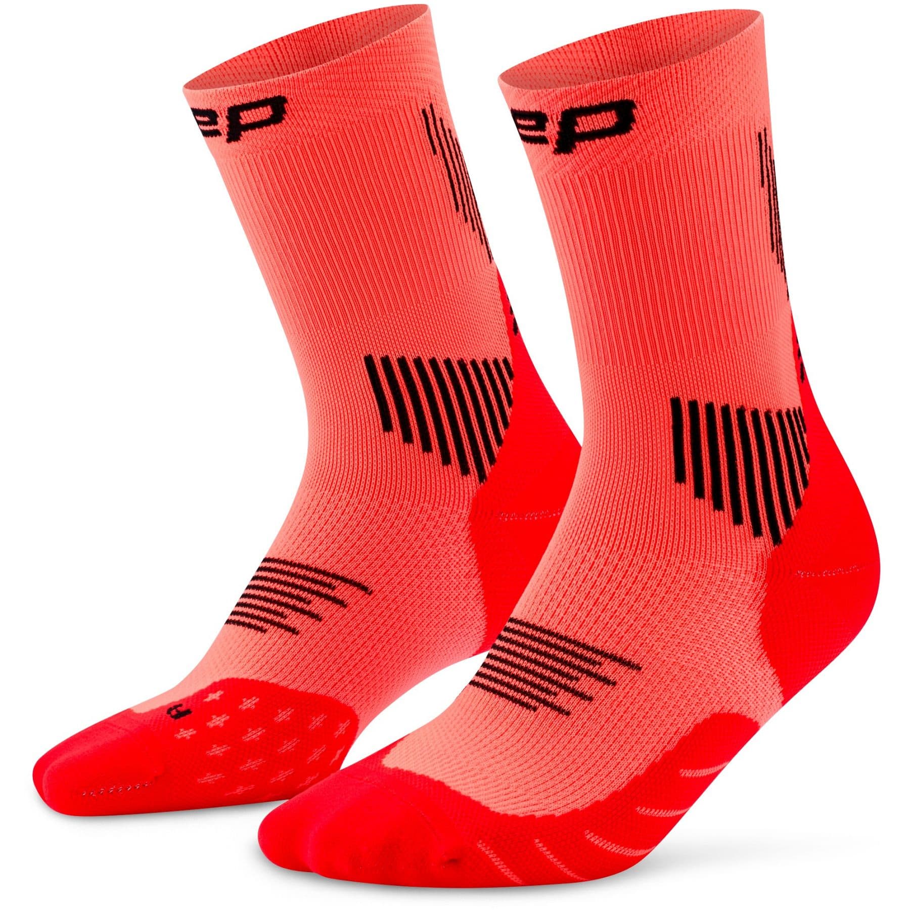 CEP Core Run Socks Mid Cut 5.0, miesten juoksusukat, neon – CEP
