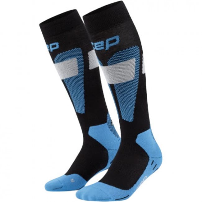 CEP Ski Merino Socks Tall 3.0, laskettelusukat, naisten, sininen – CEP