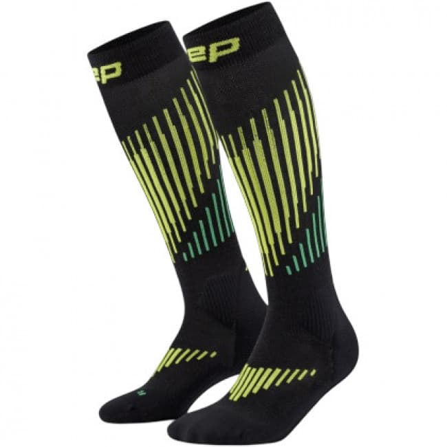 CEP Ski Touring Merino Socks Tall 3.0, laskettelusukat, naisten, musta – CEP