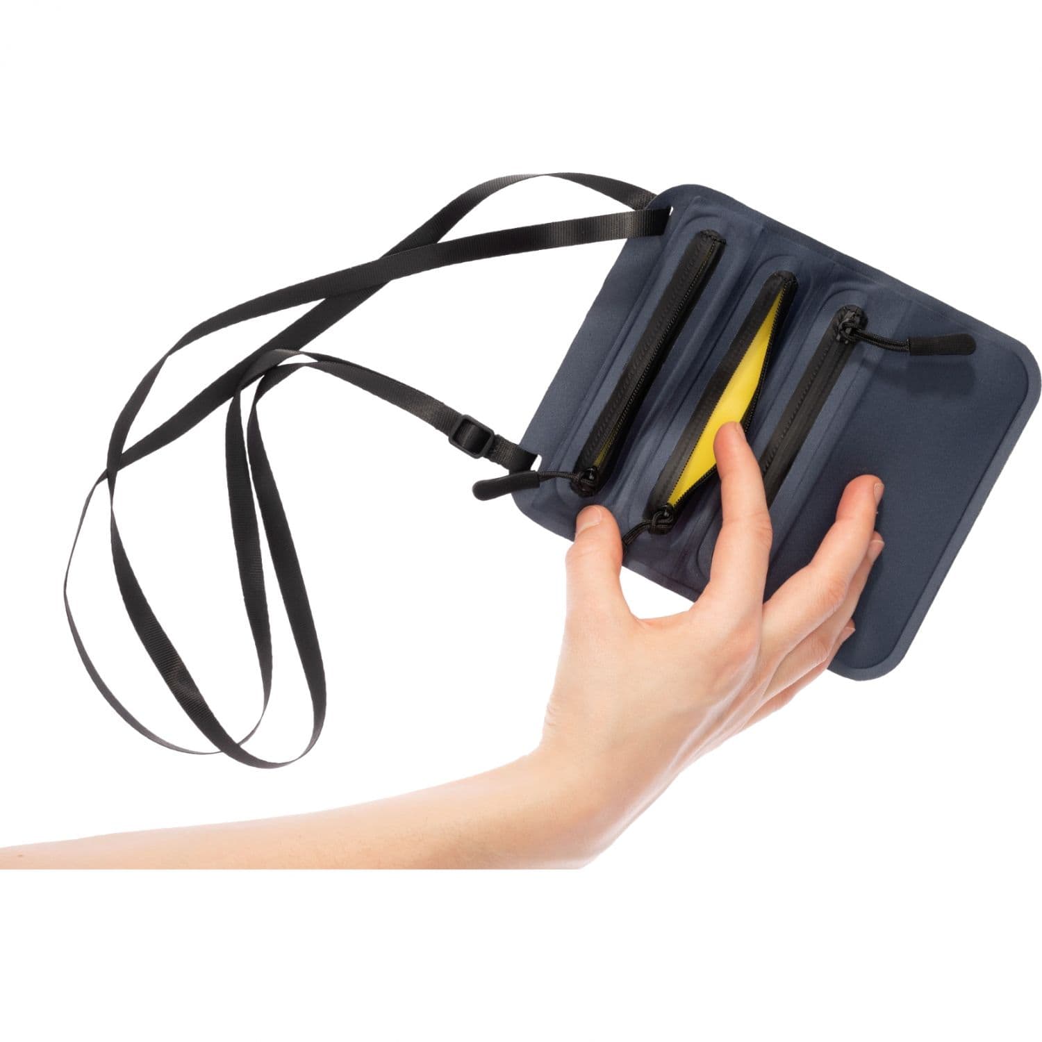 Cocoon Secret Neck Wallet, lompakko, laivastonsininen/keltainen – Cocoon