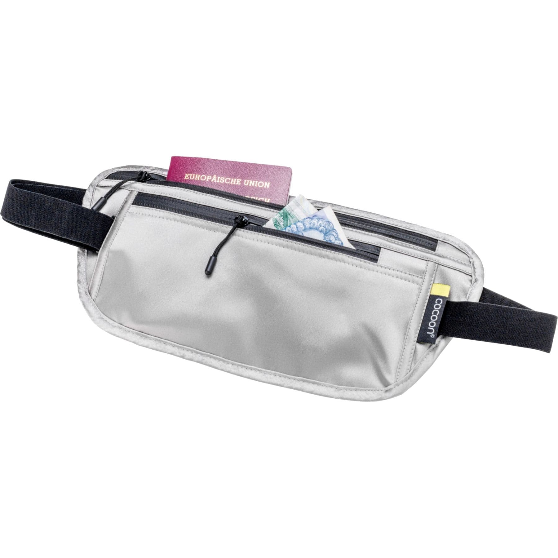 Cocoon Secret Waist Wallet / Silk, lompakko, hiekanharmaa – Cocoon