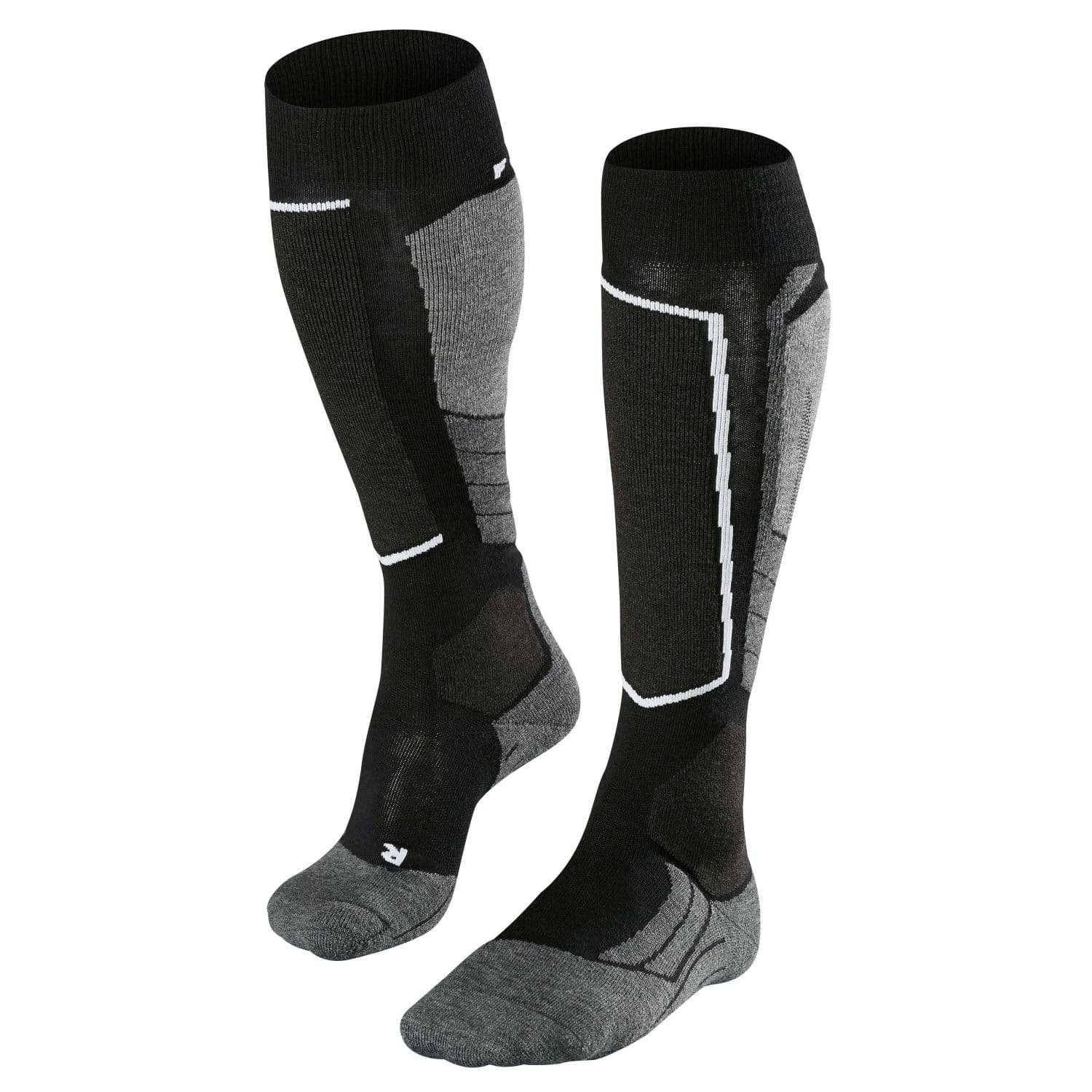 Falke SK2 Wool, hiihtosukat, naiset, Musta-Mix – Falke