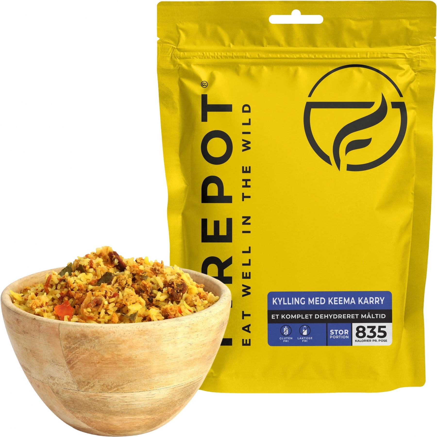 Firepot Kana Keema Curryllä, pakastekuivattu ruoka, XL – Firepot