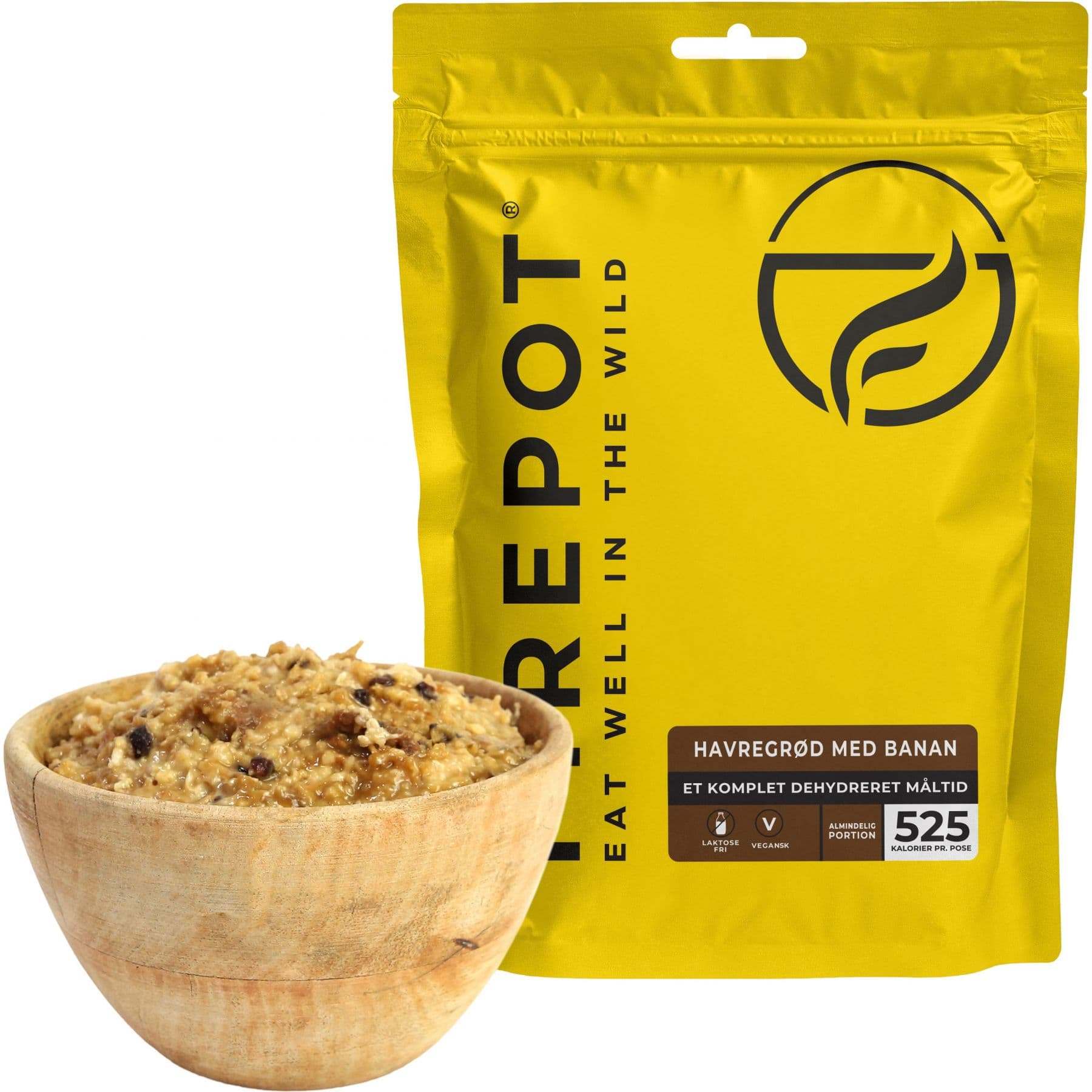 Firepot Kaurapuuro Banaanin kanssa, pakastekuivattu ruoka, Reg – Firepot