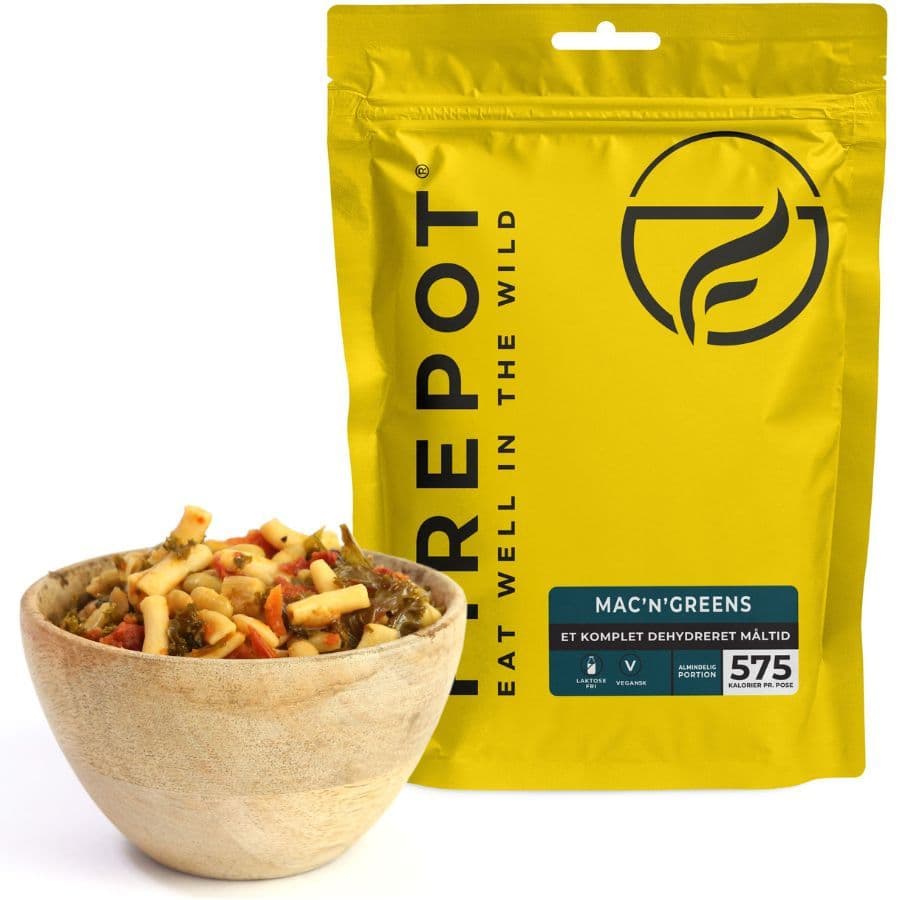 Firepot Mac'n'Greens, pakastekuivattu ruoka, Reg – Firepot