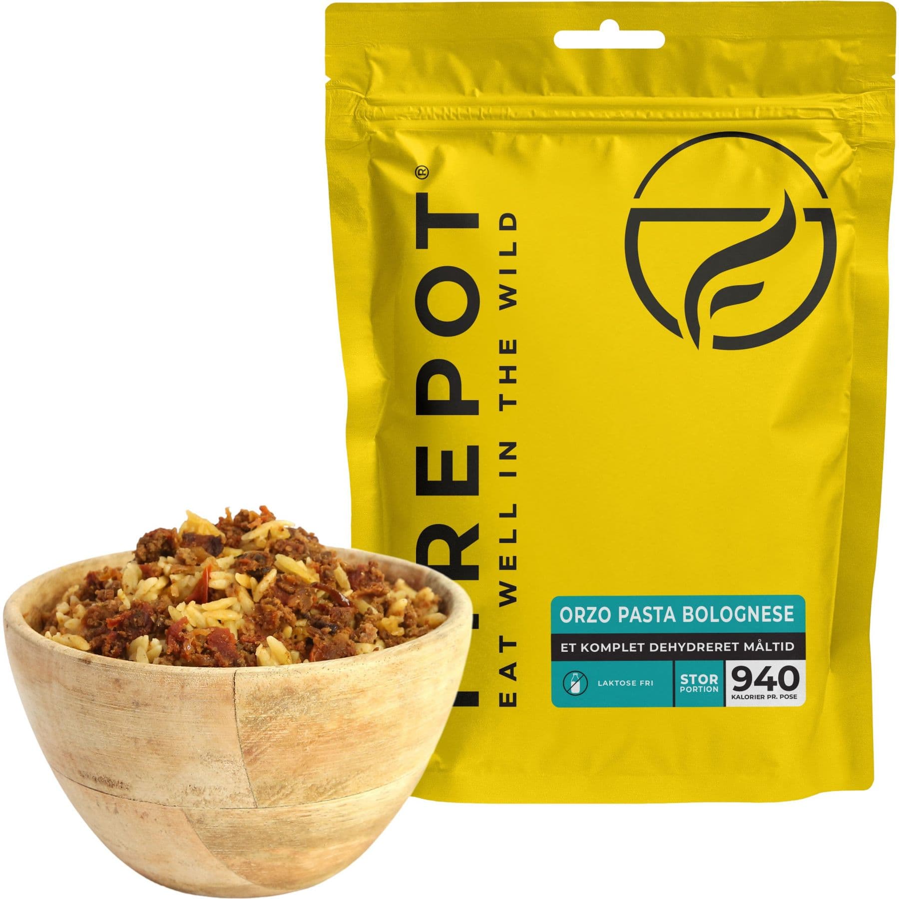 Firepot Orzo Pasta Bolognese, pakastekuivattu ruoka, XL – Firepot