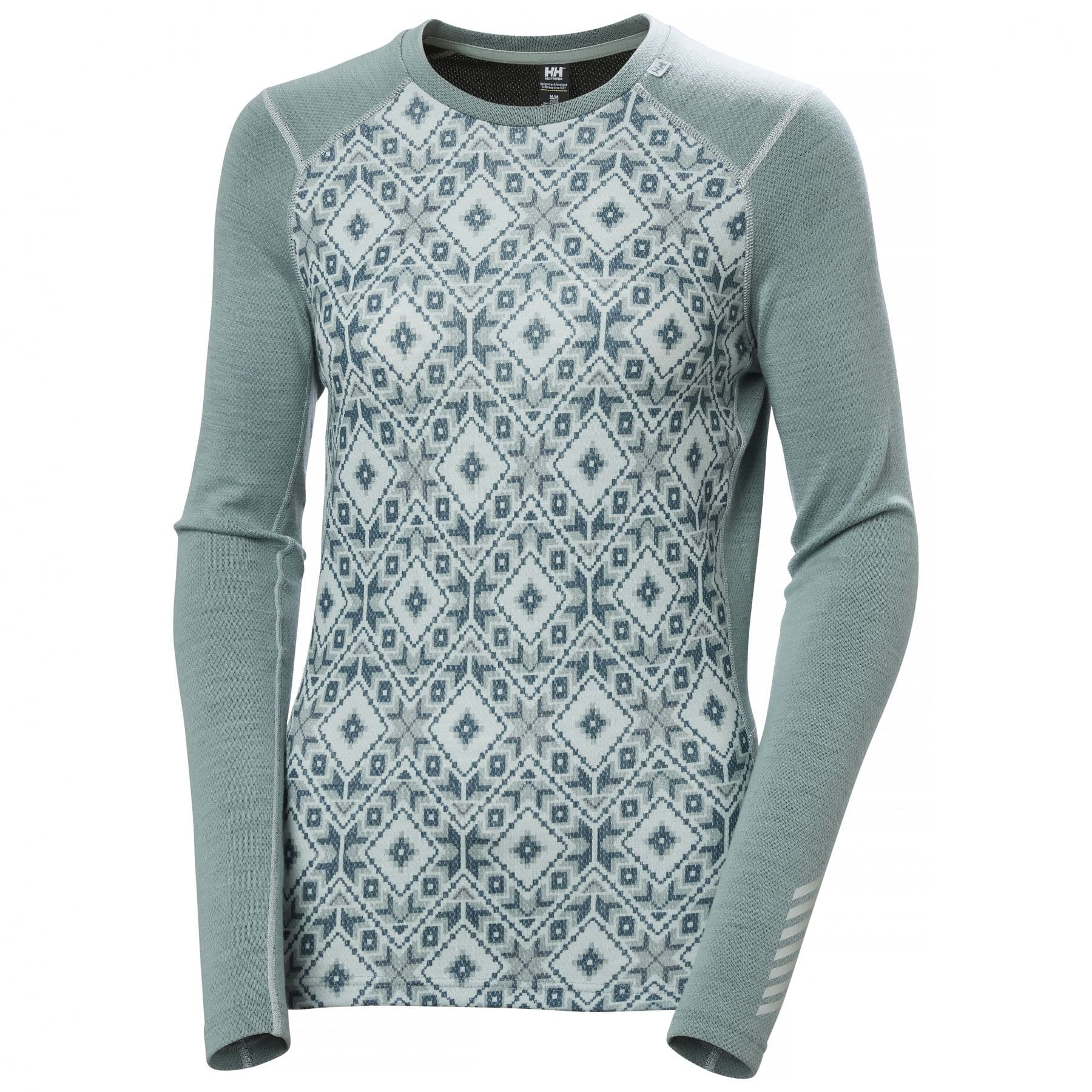 Helly Hansen Lifa Merino Midweight Graphic Crew, nainen, cactus – Helly Hansen
