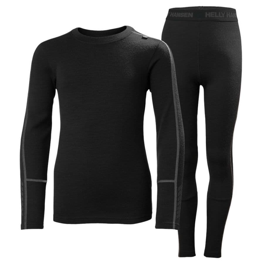 Helly Hansen Lifa Merino Midweight, setti, junior, musta – Helly Hansen