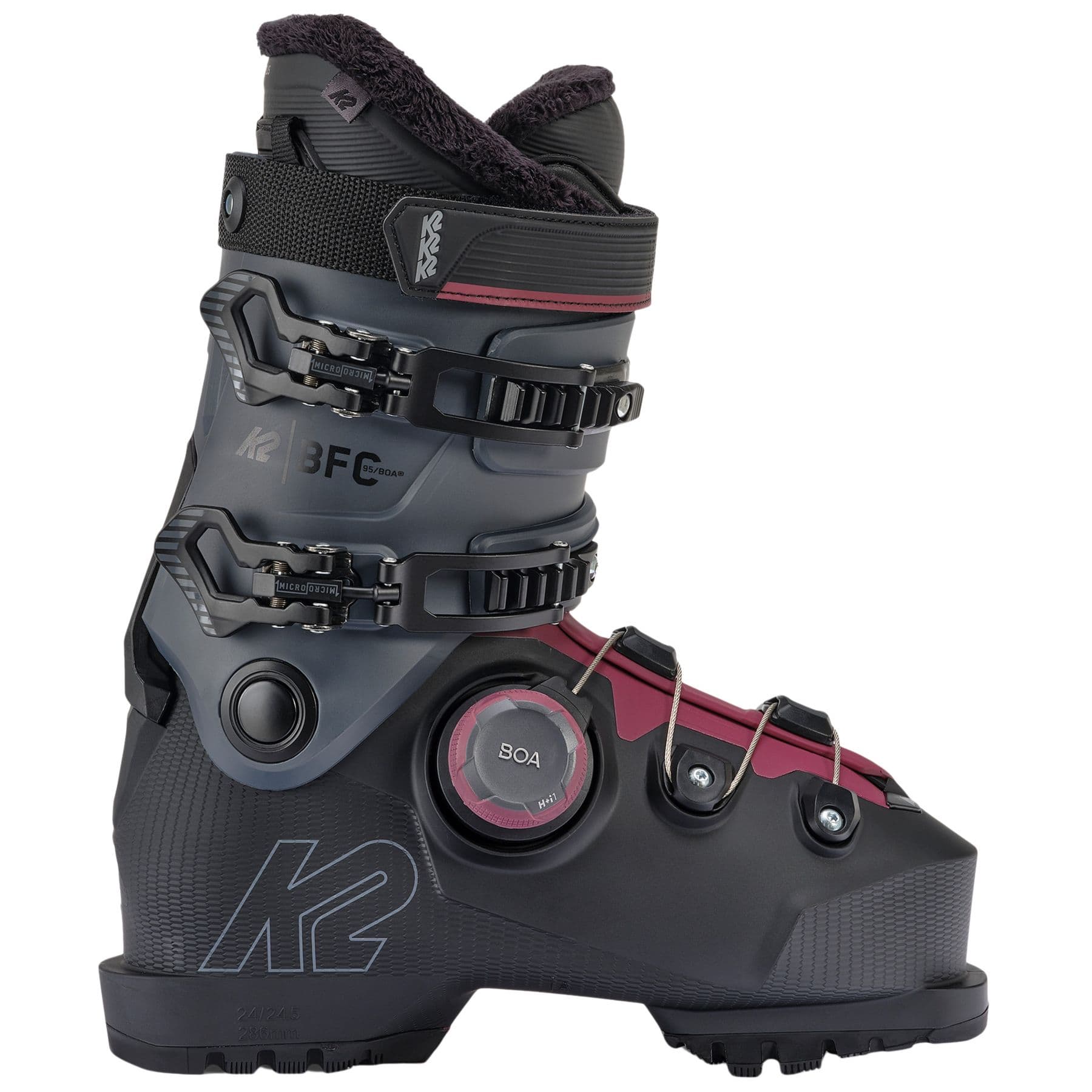 K2 BFC 95 BOA, laskettelumonot, nainen, harmaa/musta – K2