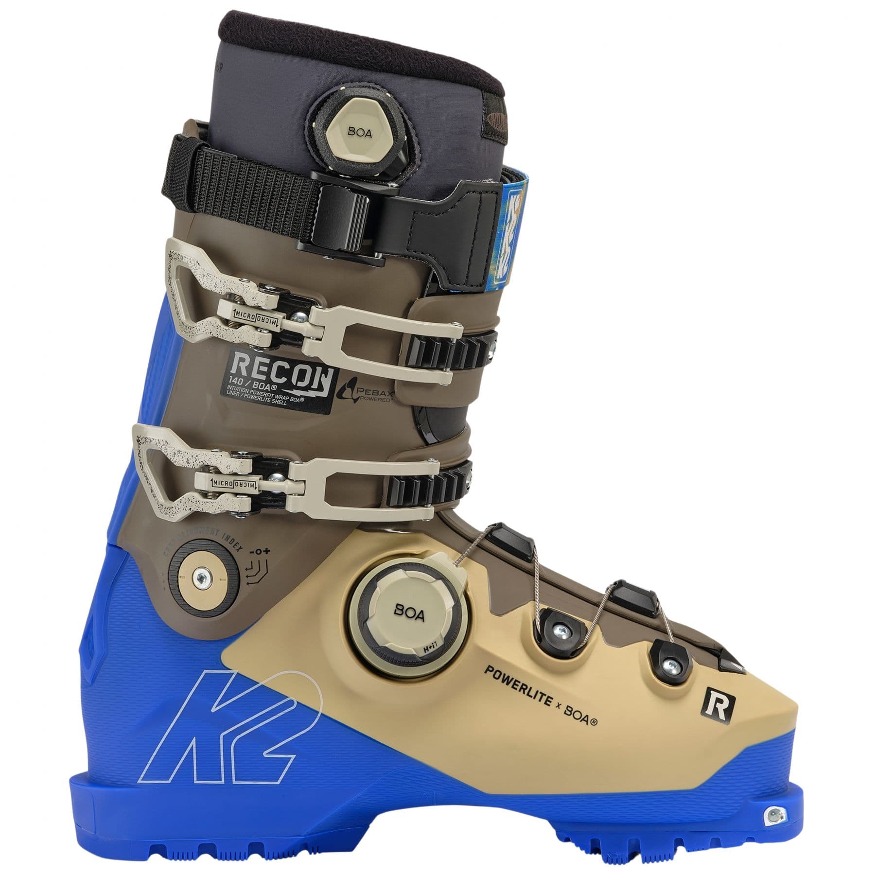 K2 Recon 140 BOA, laskettelumonot, miesten, ruskea/sininen – K2