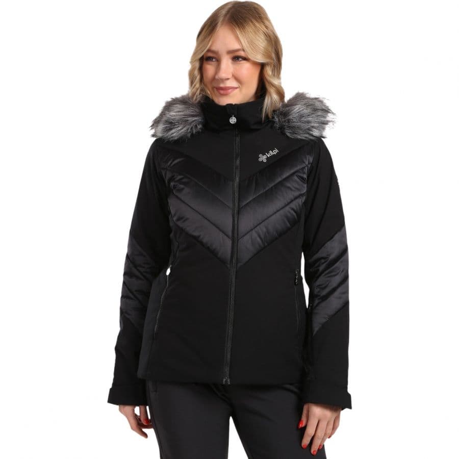 Kilpi Lin, hiihtotakki, plus size, nainen, musta – Kilpi