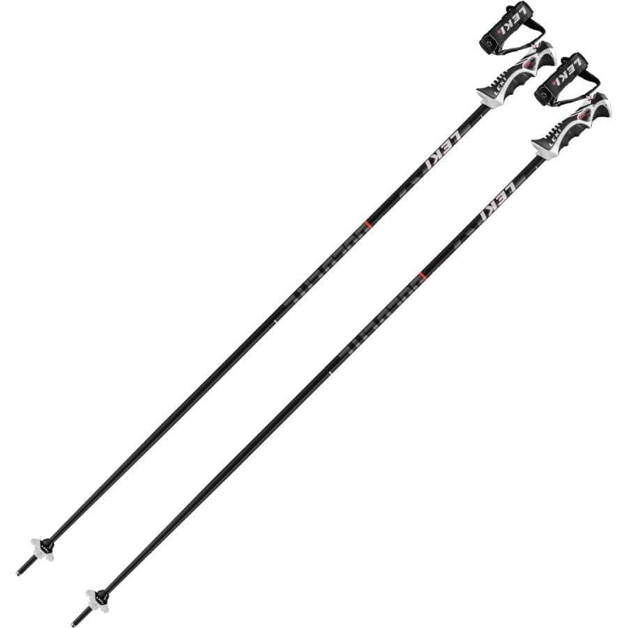 Leki Bold Lite S, hiihtosauvat, musta/punainen – Leki