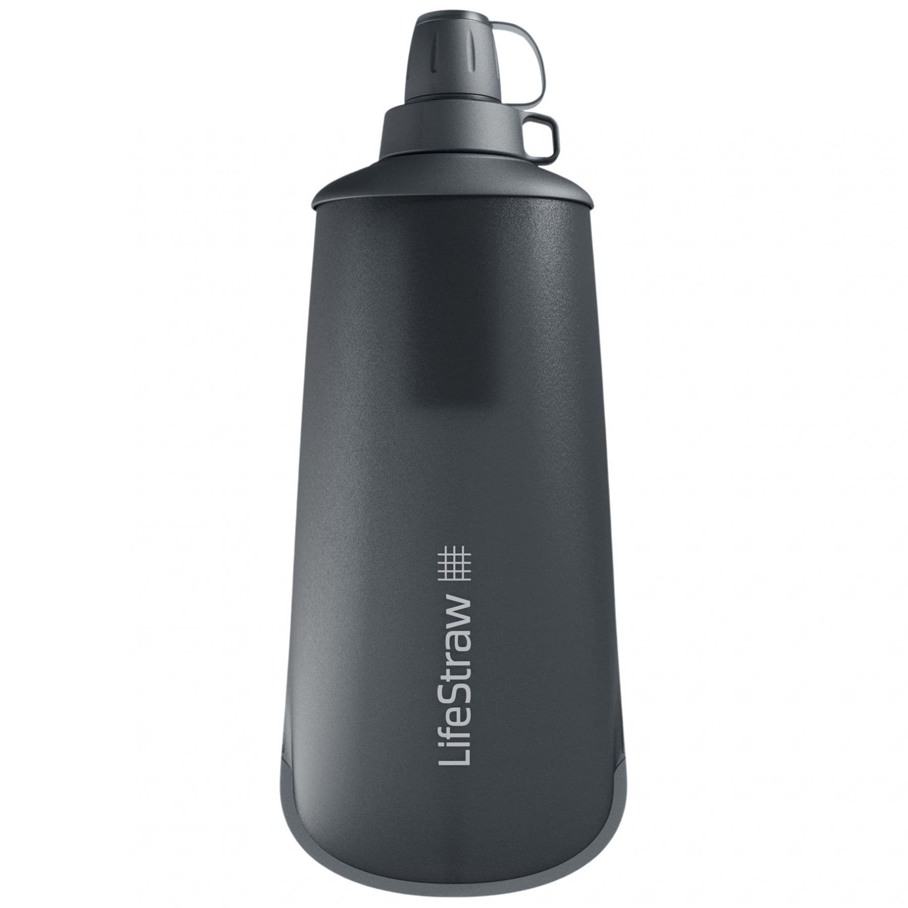 LifeStraw Peak Series Collabsible Squeeze Bottle, 1L, tummanharmaa – Lifestraw