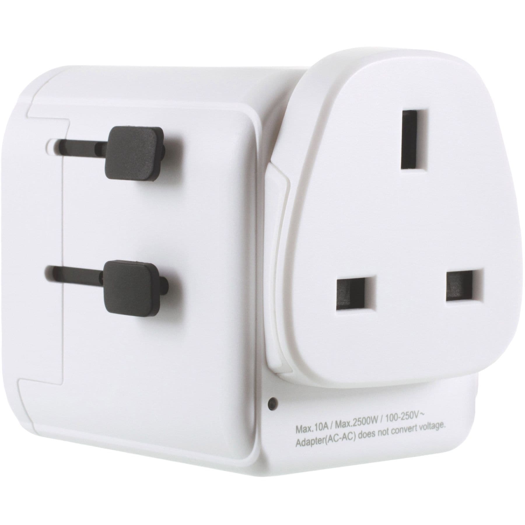 Lifeventure UK To World Travel Adaptor USB:lla, matkasovitin, unisex, valkoinen – LifeVenture
