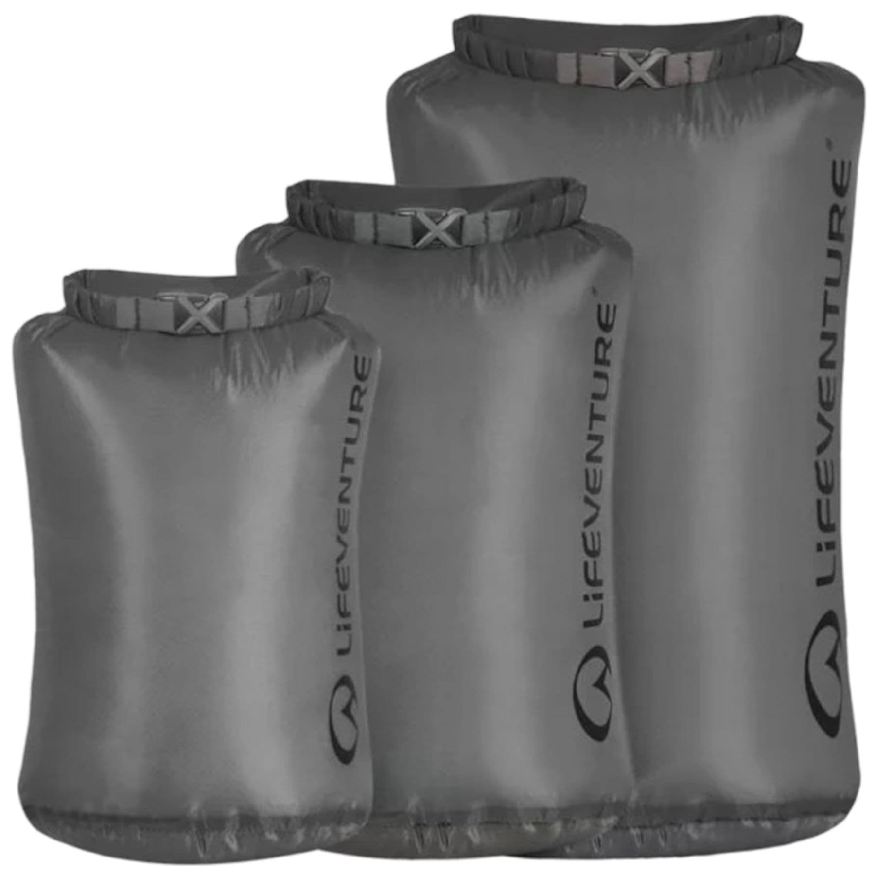 Lifeventure Ultralight Dry Bag Multipack, unisex, harmaa – LifeVenture