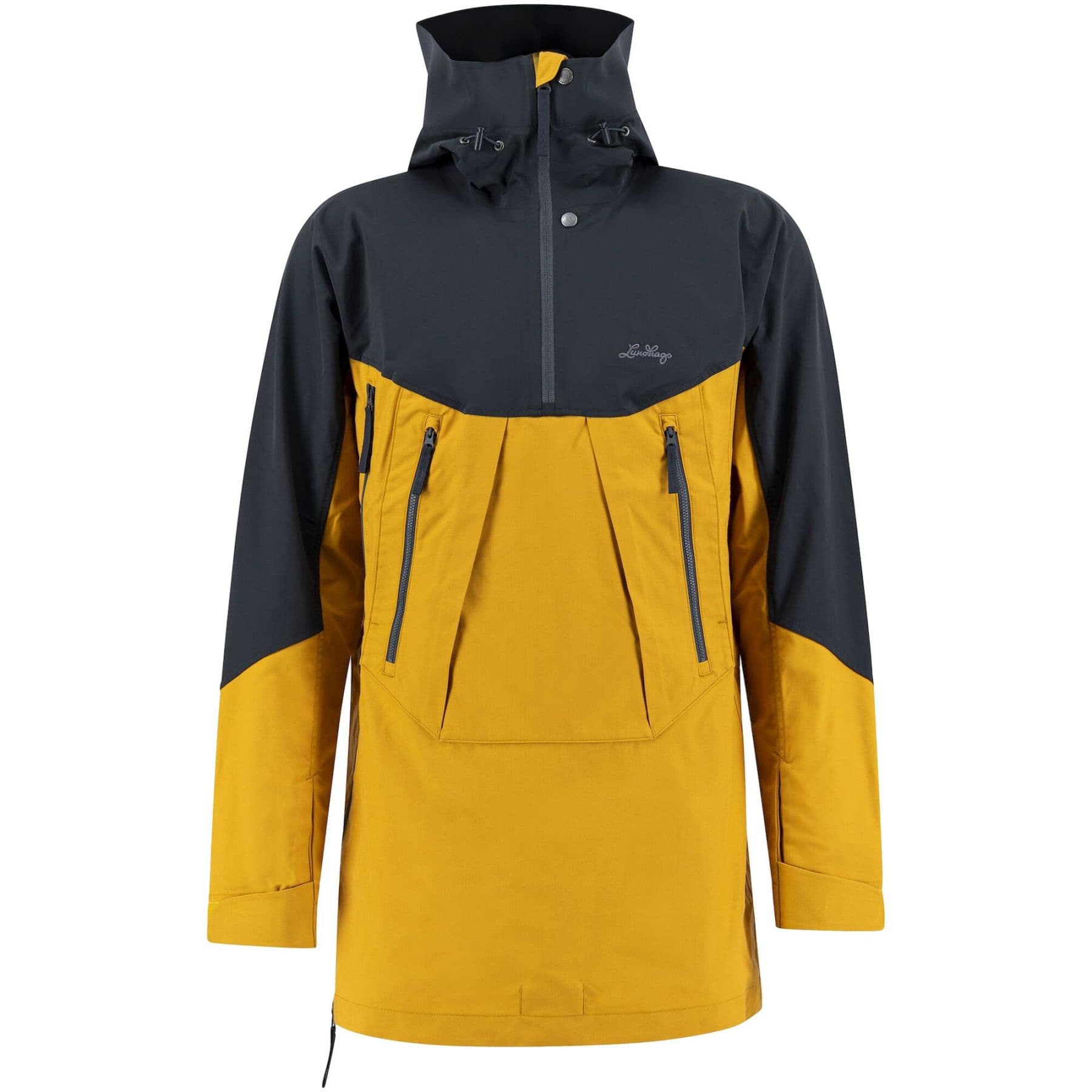 Lundhags Abisku Hybrid Anorak, anorakki, miesten, keltainen/harmaa – Lundhags