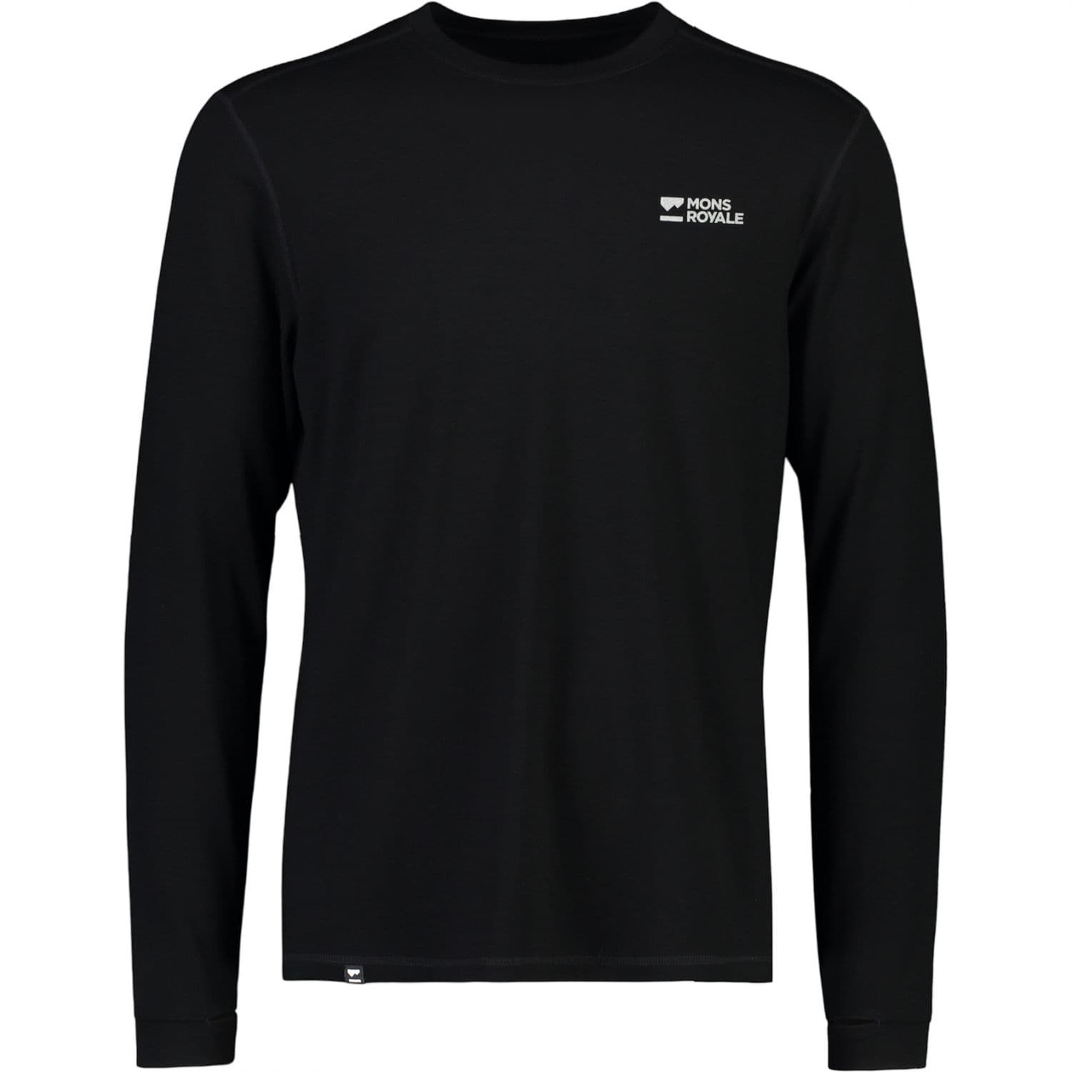 Mons Royale Cascade Merino Base Layer, fleecepusero, miesten, musta – Mons Royale